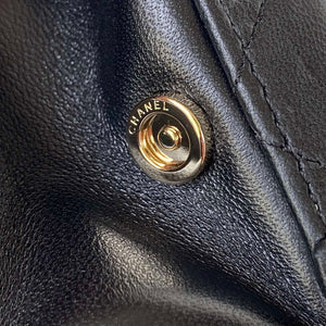 Chanel AS3344 Small Vanity Case Calfskin & Gold-Tone Metal Black - Default Title - View 7
