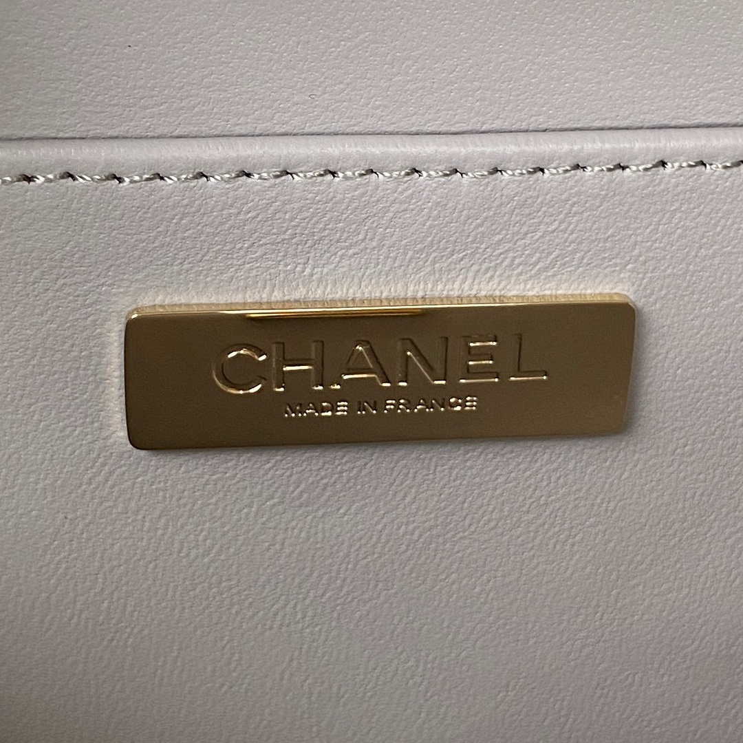 Chanel AS3344 Small Vanity Case Calfskin & Gold-Tone Metal Gray - Default Title - View 8