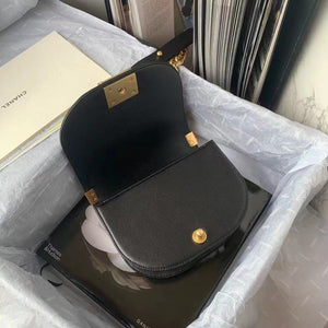 Chanel Small BOY CHANEL Messenger Bag AS3350 Lambskin Black - Default Title - View 6