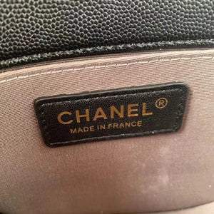 Chanel Small BOY CHANEL Messenger Bag AS3350 Lambskin Black - Default Title - View 8
