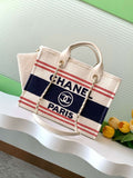 Chanel AS3351  25C Shopping Bag Navy Blue