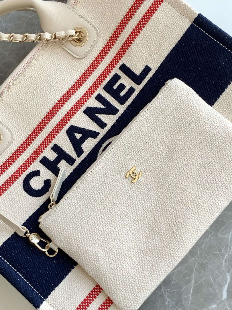 Chanel AS3351  25C Shopping Bag Navy Blue - Default Title - View 6
