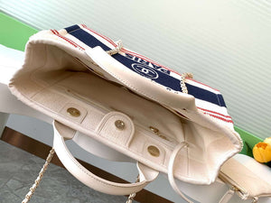 Chanel AS3351  25C Shopping Bag Navy Blue - Default Title - View 9