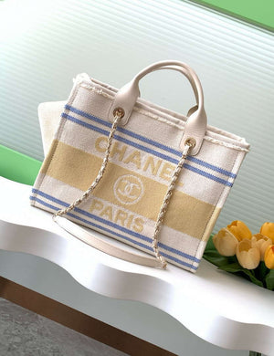 Chanel AS3351  25C Shopping Bag Yellow - Default Title - View 1