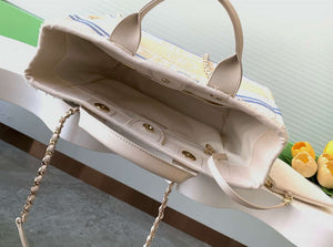 Chanel AS3351  25C Shopping Bag Yellow - Default Title - View 9