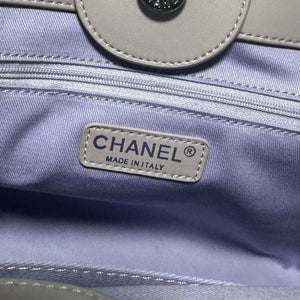 Chanel AS3351 Shopping Bag Shaded Calfskin & Silver-Tone Metal Purple & Light Pink - Default Title - View 8