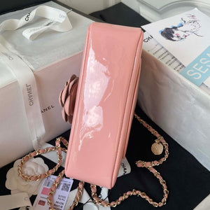 Chanel AS3356 Flap 23FW Patent leather Camellia Pink - Default Title - View 6