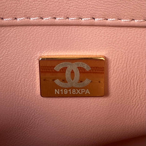 Chanel AS3356 Flap 23FW Patent leather Camellia Pink - Default Title - View 9