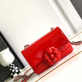 Chanel AS3356 Mini Flap 18cm Patent leather Camellia Red - Default Title - View 1