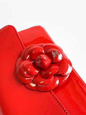 Chanel AS3356 Mini Flap 18cm Patent leather Camellia Red - Default Title - View 5