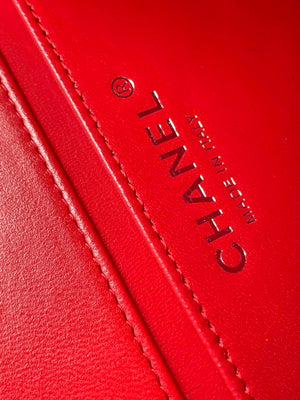Chanel AS3356 Mini Flap 18cm Patent leather Camellia Red - Default Title - View 9