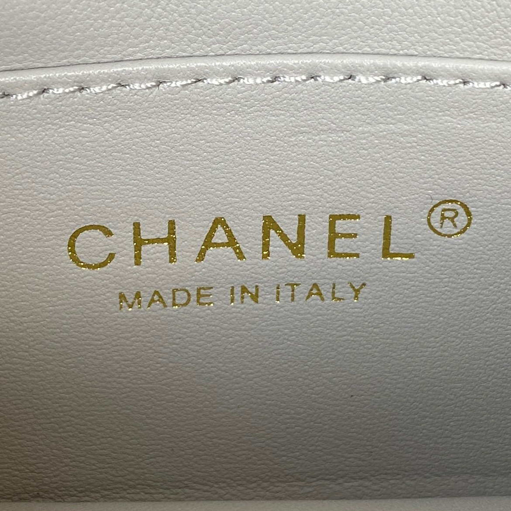 Chanel AS3365 Mini Flap Bag 17cm Lambskin Gray