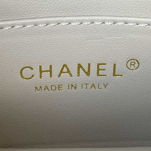 Chanel AS3365 Mini Flap Bag 17cm Lambskin Gray - Default Title - View 8