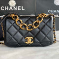 Chanel AS3366 Flap Bag 20cm Lambskin Black - Default Title - View 1