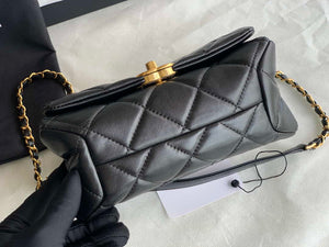 Chanel AS3366 Flap Bag 20cm Lambskin Black - Default Title - View 7