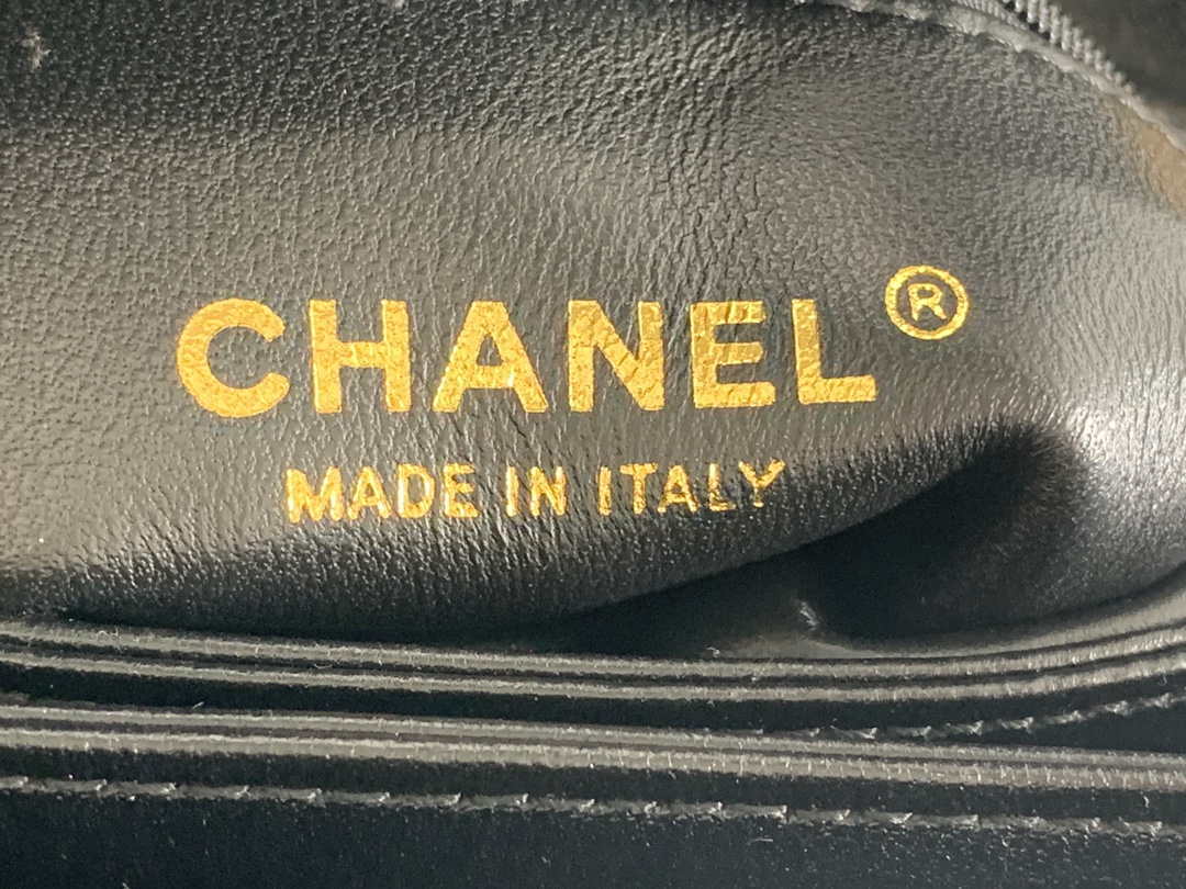 Chanel AS3366 Flap Bag 20cm Lambskin Black - Default Title - View 9