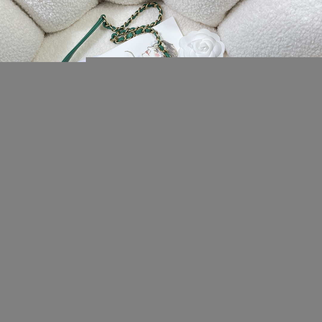 Chanel AS3367 Large Flap Bag 23cm Lambskin Green - Default Title - View 5