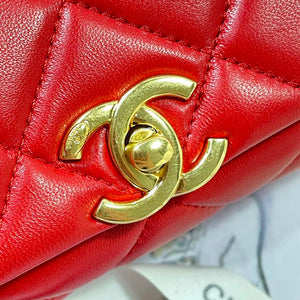 Chanel AS3367 Large Flap Bag 23cm Lambskin Red - Default Title - View 7