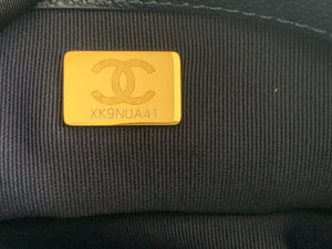Chanel Small Flap Bag Shiny Calfskin Gold-Tone Metal AS3369 Navy Blue - Default Title - View 10