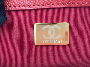Chanel Small Flap Bag Shiny Calfskin Gold-Tone Metal AS3369 Red - Default Title - View 10