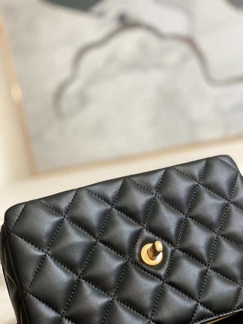 Chanel AS3378 MINI Flap Bag Lambskin Black - Default Title - View 5