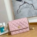 Chanel AS3378 MINI Flap Bag Lambskin Pink - Default Title - View 1