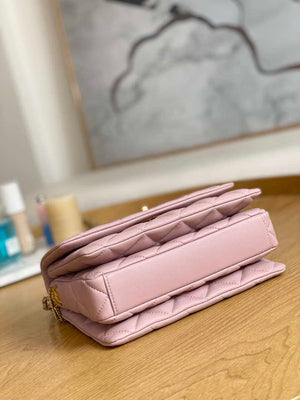 Chanel AS3378 MINI Flap Bag Lambskin Pink - Default Title - View 6
