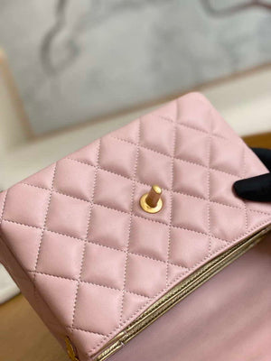 Chanel AS3378 MINI Flap Bag Lambskin Pink - Default Title - View 8