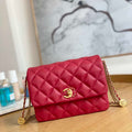 Chanel AS3378 MINI Flap Bag Lambskin Red - Default Title - View 1