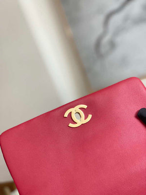 Chanel AS3378 MINI Flap Bag Lambskin Red - Default Title - View 8