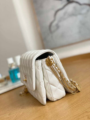 Chanel AS3378 MINI Flap Bag Lambskin White - Default Title - View 3