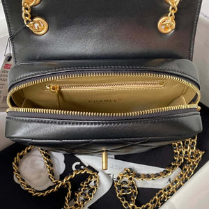 Chanel AS3384 Backpack Chain bag lambskin Black - Default Title - View 7