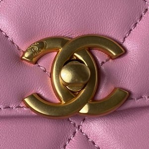 Chanel AS3384 Backpack Chain bag lambskin Pink - Default Title - View 3