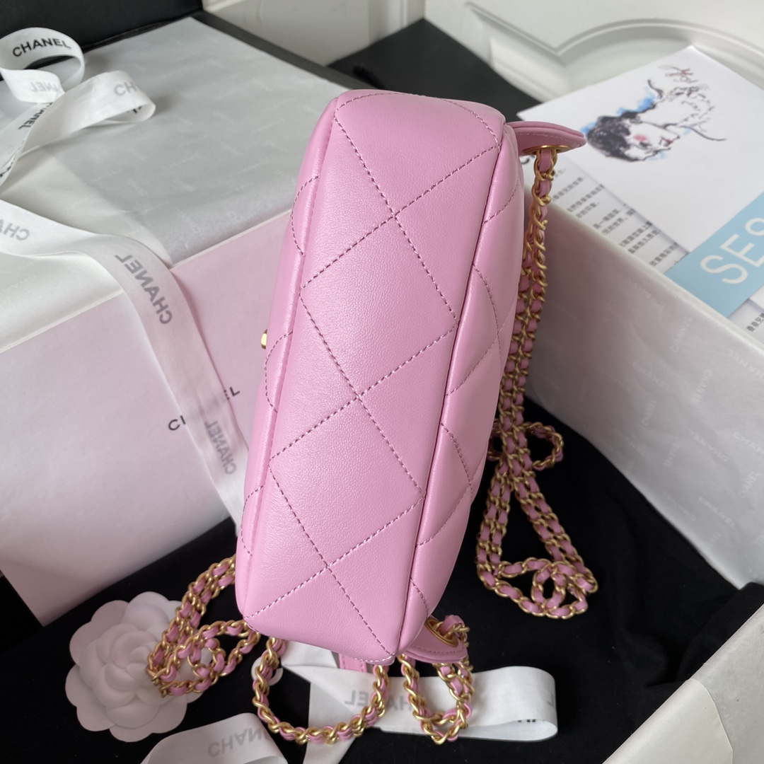 Chanel AS3384 Backpack Chain bag lambskin Pink - Default Title - View 6