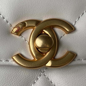 Chanel AS3384 Backpack Chain bag lambskin White - Default Title - View 3