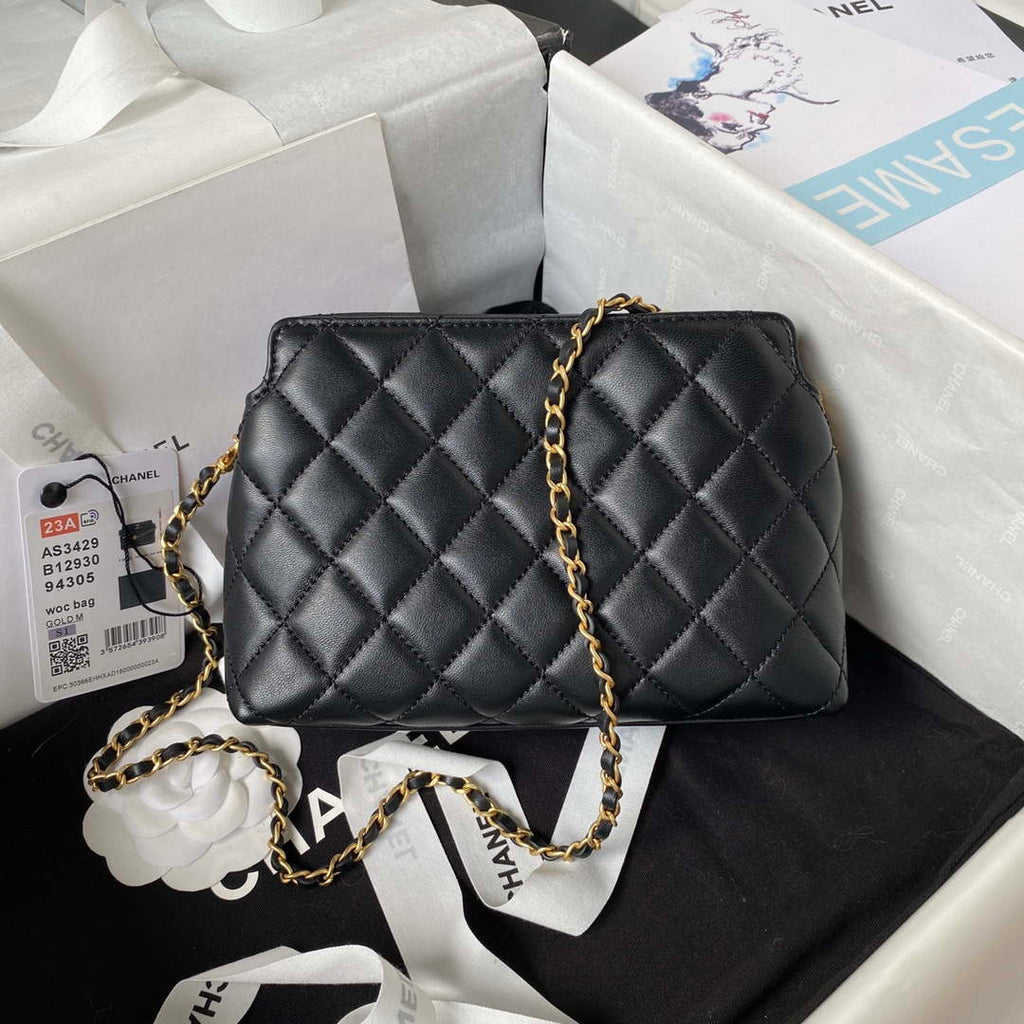 Chanel AS3429 Lambskin Bag Black