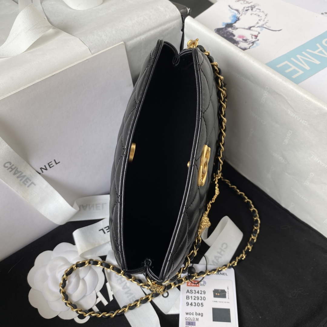Chanel AS3429 Lambskin Bag Black - Default Title - View 7