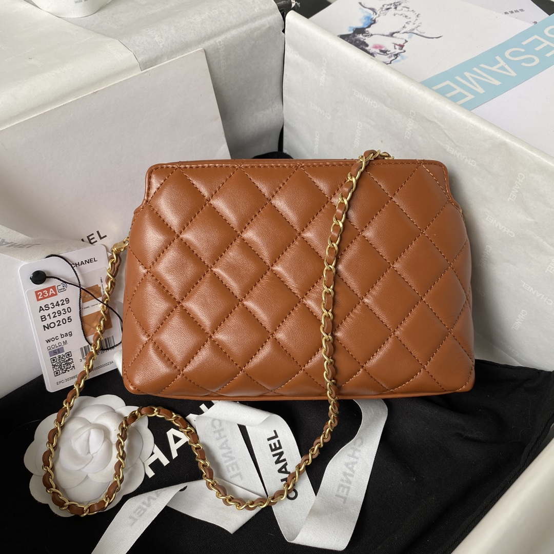 Chanel AS3429 Lambskin Bag Brown - Default Title - View 2