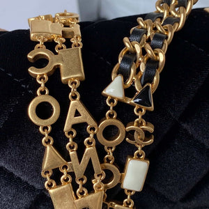 Chanel AS3442 Mini Flap Bag Velvet Enamel & Gold-Tone Metal Black - Default Title - View 5