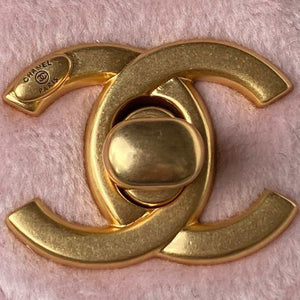 Chanel AS3442 Mini Flap Bag Velvet Enamel & Gold-Tone Metal Pink - Default Title - View 3
