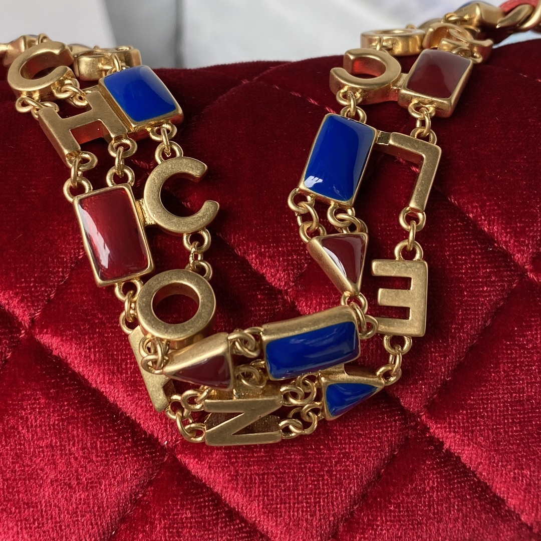Chanel AS3442 Mini Flap Bag Velvet Enamel & Gold-Tone Metal Wine Red - Default Title - View 4