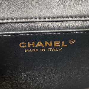 Chanel AS3456 Mini Flap Bag Lambskin & Gold-Tone Metal Black - Default Title - View 8