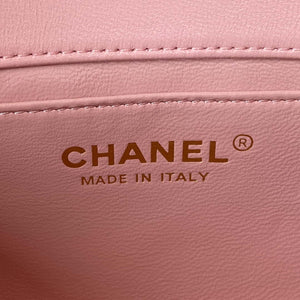 Chanel AS3456 Mini Flap Bag Lambskin & Gold-Tone Metal Pink - Default Title - View 8