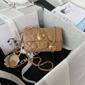Chanel AS3456 Mini Flap Bag Lambskin & Gold-Tone Metal Apricot - Default Title - View 1