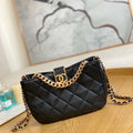 Chanel AS3476 Hobo Handbag Lambskin Black - Default Title - View 1