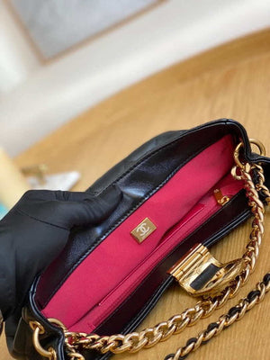 Chanel AS3476 Hobo Handbag Lambskin Black - Default Title - View 8
