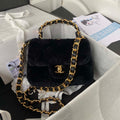 Chanel AS3498 Flap Bag Shearling Black - Default Title - View 1