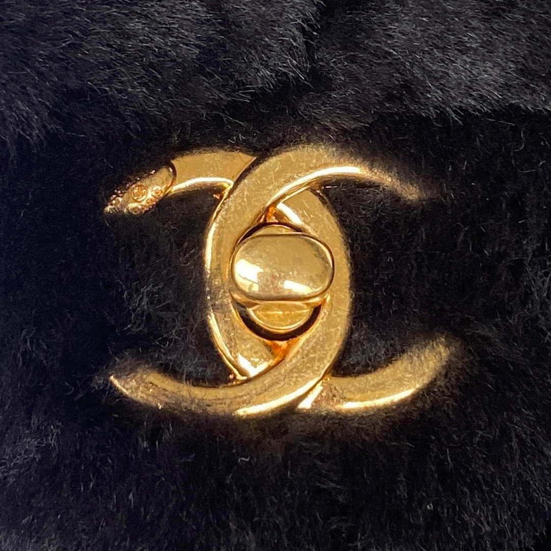 Chanel AS3498 Flap Bag Shearling Black - Default Title - View 3
