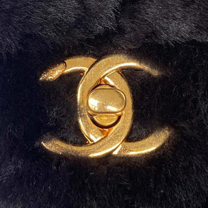 Chanel AS3498 Flap Bag Shearling Black - Default Title - View 3