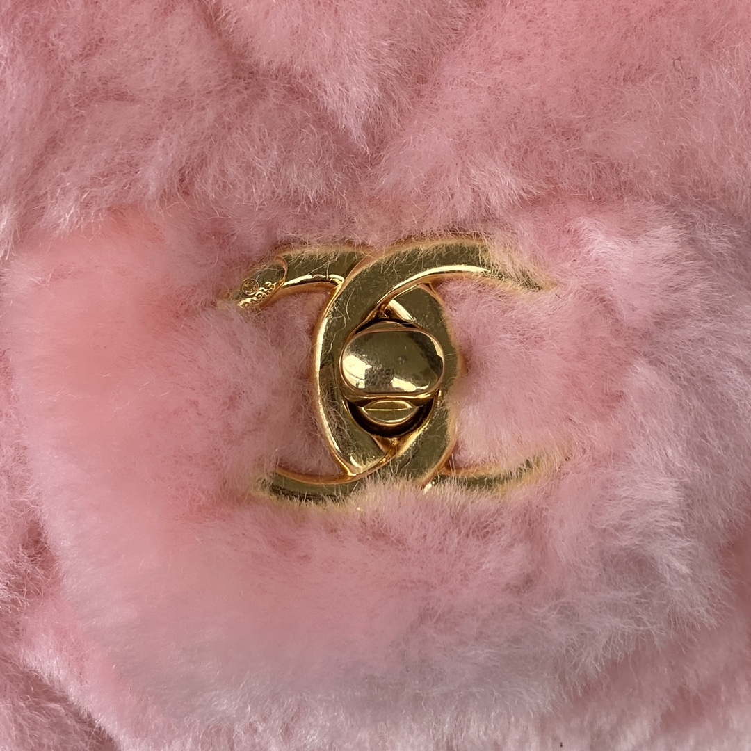 Chanel AS3498 Flap Bag Shearling Pink - Default Title - View 3